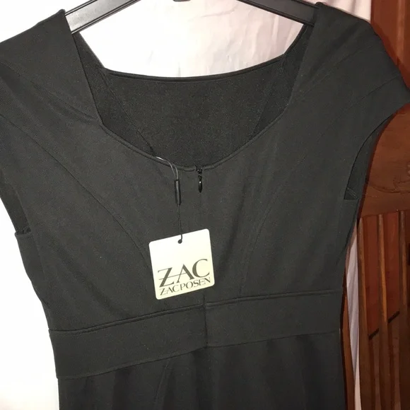 ZAC Zac Posen Black Dress, Minimal Simple Lines - Picture 5 of 7